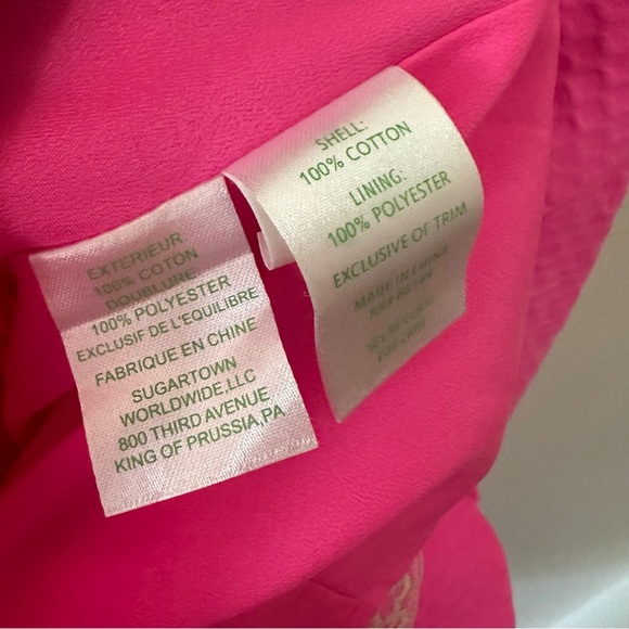 Lilly Pulitzer Gabby Shift Dress | Pop Pink Gold - Picture 8 of 11